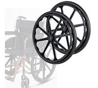 Wheelchair Caster 24 X 1 3/8 Wheelchair Replacement Rear Wheels,Solid Caster,Wheelchair Rear Wheel Accessories for Transport Wheelchair/Rollator Walker- 24inch/ 2p