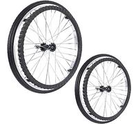 Wheelchair Caster 24in Wheelchair Rear Wheels Replacement,with Bearing Wheelchair Caster Assembly, 2 Pack,Non-Pneumatic Solid Wheelchair Rear Wheel(Black)