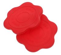 Wheelchair Clutch Cover 2pcs PVC Red Replacement Caps | 12 Inch Alloy Wheel Fit, Easy Replacement and Maintenance, Reusable Pair for Wheelchair Users