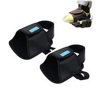 Wheelchair Constraint Shoes Fixed Shoes Adjustable Nonslip Leather Surface Washable Pedal Wrap Footrest Cover Restraint Strap(Black)