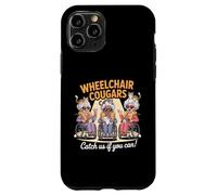 Wheelchair Cougars Cat Chaos Funny Grannies Humor Design Case for iPhone 11 Pro