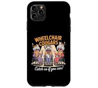 Wheelchair Cougars Cat Chaos Funny Grannies Humor Design Case for iPhone 11 Pro Max