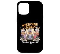 Wheelchair Cougars Cat Chaos Funny Grannies Humor Design Case for iPhone 12/12 Pro