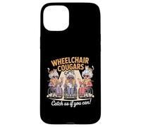 Wheelchair Cougars Cat Chaos Funny Grannies Humor Design Case for iPhone 15 Plus