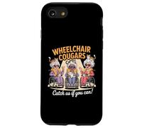 Wheelchair Cougars Cat Chaos Funny Grannies Humor Design Case for iPhone SE (2020) / 7 / 8