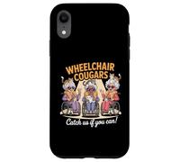 Wheelchair Cougars Cat Chaos Funny Grannies Humor Design Case for iPhone XR