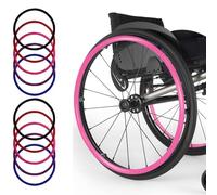 Wheelchair Cover, 24In/20In Wheelchair Push Rim Covers, 1 Pair Non-Slip Wear-Resistant Hand Push Cover, Improve Grip And Traction, Easy To Install,11,24in