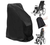 Wheelchair Cover, Electric Wheelchair Cover Waterproof, Mobility Scooter Storage Cover for Travel Power Wheelchair Dust Protective Cover with Storage Bag ((L):40"L x 27.5"W x 47"H)