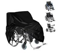 Wheelchair Cover, Waterproof Rain Poncho Cape Suitable for Manual Wheelchair and Electric Wheelchair, Folding Electric Wheelchair Rain Cover with 210D Oxford Cloth(115x75x130cm)