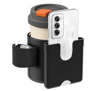 Wheelchair Cup Holder 2 in 1 Strap-on Walker Cup and Phone Holder Compatible with Drive Medical Nitro Rollator Walkers Cup Holder for Wheelchair, Walker, Rollator, Camper (Cup and Phone Holder-C)