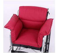 Wheelchair Cushion with Back Support, Pressure Reducing Wheelchair Cushion, Washable Polyester Cotton Surface Pain Relief and Anti-Decubitus Cushion for the Elderly ( Color : Rot , Size : 45*100*145cm