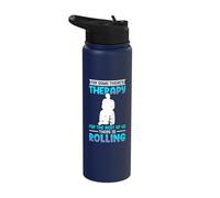 Wheelchair Disability Funny Handicap Wheelchair Design Stainless Steel Insulated Water Bottle