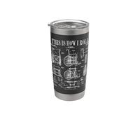 Wheelchair Disabled Handicapped Amputee Vintage Patent Stainless Steel Insulated Tumbler