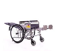 Wheelchair Elderly Wheelchair, Thickened, Galvanized Steel, Reclining, Nursing Stool