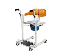 Wheelchair Electric Patient Lift Wheelchair with Foldable Armrest and Silent Universal Wheel for Elderly and Handicapped Home Use