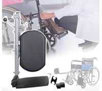 Wheelchair Elevating Legrests- Universal, Composite Footplates, Easy Cleaning Leg Rest，Adjustable Angle/90°-180°, with Padded/Footplates(Left)