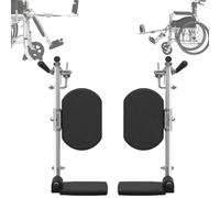 Wheelchair Elevating Legrests, Wheelchair Lift Leg Rest with Padded Calf Pads, 90-180 ° Adjustable Angle for The Elderly Disabled