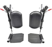 Wheelchair Elevating Legrests with Padded Calf Pads, Composite Footplates, Fits Most Standard wheelchairs of All Brands. Wheelchair Parts,Same Functional Structure as LK3JELR,T94,(1Pr, Black)