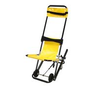 Wheelchair, Folding Ambulance Portable Stair Chair for Elderly and Disabled, Lightweight Evacuation Chairs with 4 Wheels, Load Capacity 350 lbs, Aluminum Alloy, Yellow