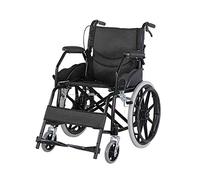 Wheelchair, Folding Backrest Wheelchairs, Detachable Swing Away Footrests & Armrests, Folds for Transport, Easy for Caregiver to Push