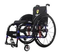 Wheelchair,Folding Wheelchair, Sports and Leisure Wheelchairs for Adults Portable Folding Sports Wheelchairs Self Propelled Wheelchair(Blue,Seat Width 38cm)