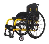 Wheelchair,Folding Wheelchair, Sports and Leisure Wheelchairs for Adults Portable Folding Sports Wheelchairs Self Propelled Wheelchair(Yellow,Seat Width 40cm)