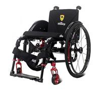 Wheelchair,Folding Wheelchair, Sports and Leisure Wheelchairs for Adults Portable Folding Sports Wheelchairs Self Propelled Wheelchair(Black,Seat Width 40cm)