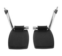 Wheelchair Footrest Pedals Pair Metal ABS Foldable Support Pole | Quick Lift, Thickened Build, Non Slip Shape, for Manual Chairs, Indoor Mobility and Travel