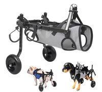 Wheelchair for Disabled Dogs, Adjustable Pet Mobility Aid, Supports Weights up to 22 lbs, Ideal for Canines with Weak Legs, Comfortable & Lightweight Design