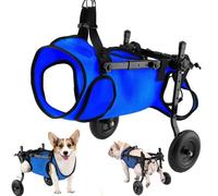 Wheelchair for Disabled Dogs, Mobility Aid for Pets with Weak Legs, Supports Weights up to 10 kg, Adjustable, Lightweight, Ideal for Recovery and Rehabilitation