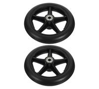 Wheelchair Front Wheel 2 PCS Wheelchair Front Drive Replacement Parts Multipurpose Universal Wheels Heavy Duty Tires Replaceable Accessory