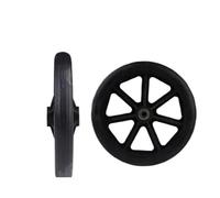Wheelchair Front Wheel 2PCS Wheelchair Front Wheels Universal Wheel Polyurethane Solid Tire Wear-Resistant 6 Inch 7 Inch 8 Inch Wheelchair Accessories(8inch Black)