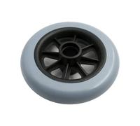 Wheelchair Front Wheel 5/6/7/8Inch Shopping Cart Wheels Anti-Slip Replacement Travelling Trolley Caster Wear-resistant Wheelchair Front Castor(Grey-5 inch)