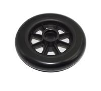 Wheelchair Front Wheel 5/6/7/8Inch Shopping Cart Wheels Anti-Slip Replacement Travelling Trolley Caster Wear-resistant Wheelchair Front Castor(Black-5 inch)
