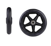 Wheelchair Front Wheel 6/7/8 Inch Wheels Smooth Flexible Heavy Duty Wheelchair Front Castor Solid Tire Wheel Wheelchair Replacement(6inch-Grey Narrow)
