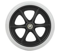 Wheelchair Front Wheels, 8 Inch Front Caster Disabled Anti-Slip TPR Wheels Rollator Walker Replacement Front Wheelchair Wheel Replacement for Wheelchairs, Rollators, Walkers