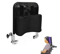 Wheelchair Headrest, Adjustable Wheelchair Head Cushion Neck Pillow Portable Wheelchair Accessories Seat Back Cushion Pillow (1.5Kg),Black