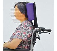 Wheelchair Headrest, Adjustable Wheelchair Head Cushion Neck Pillow Portable Wheelchair Accessories Seat Back Cushion Pillow (1.5Kg),Purple