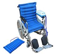 Wheelchair Inflatable Pad with Pump, Alternating Pressure Relief Seat Cushion Air Mattress, for Postoperative Long Term Seated Patients Promotes Blood Flow, 100 X 48 X 7.5cm