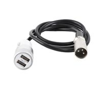 Wheelchair Joystick Controller Charging Cable, Electric Wheelchair Motor Power Fast Charging Line, 12-24V Universal Charging Cable for Most Electric Wheelchairs