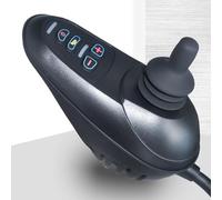 Wheelchair Joystick Controller, DC 24V Waterproof Electric Power Joystick with LED 4 Keys for Wheelchair Accessories