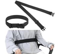 Wheelchair Lap Strap, 60“ Adjustable Buckle Safety Lap Strap for Elderly Geriatric Armchair Mobility Scooter Wheelchair, Safety Comfortable Chair Restraint Durable Nylon Belt