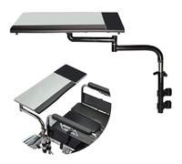 Wheelchair Lap Tray Desk, Adjustable Height Wheelchair Accessories Fit for Patients and Elderly Writing Reading Eating and Resting(Silver)