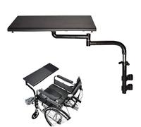 Wheelchair Lap Tray Desk, Adjustable Height Wheelchair Accessories Fit for Patients and Elderly Writing Reading Eating and Resting(Black)
