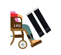 Wheelchair Leg Rest Straps Calf Medical Safety Footrest Seat Belt Wheelchair Harness Restraints for Elderly Dementia Patient Leg Separator Belts Prevent Sliding Wheelchair Accessories