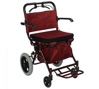 Wheelchair, Lightweight Folding Wheelchair Driving Medical, Old Scooter Travel Wheelchair Folding Portable Hand Push Shopping cart Big Wheel Ultra Light Walker
