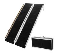 Wheelchair loading ramp Aluminum 2x foldable nonslip 244cm 270kg