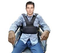 Wheelchair & Mobility Scooter Safety Seat Belt Adjustable Strap Elderly Harness (17" Pad Double Belt)