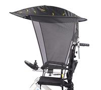 Wheelchair Parasol Universal Sun Shade Rain Cover, Electric Wheelchair Umbrella Canopy Awning, UV Resistant Protection, Umbrella Stand Umbrella Chair Clamp for Most Wheelchairs