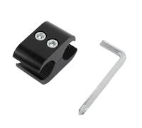 Wheelchair Pipe Clamp, Multi Purpose Sturdy Alloy Wheelchair Accessory Clamp for Umbrella Stand Footrest Holder with Wrench for Standard Wheelchair Tubes